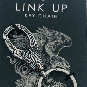 LINK-UP EAGLE KEYCHAIN, Stainless Steal
